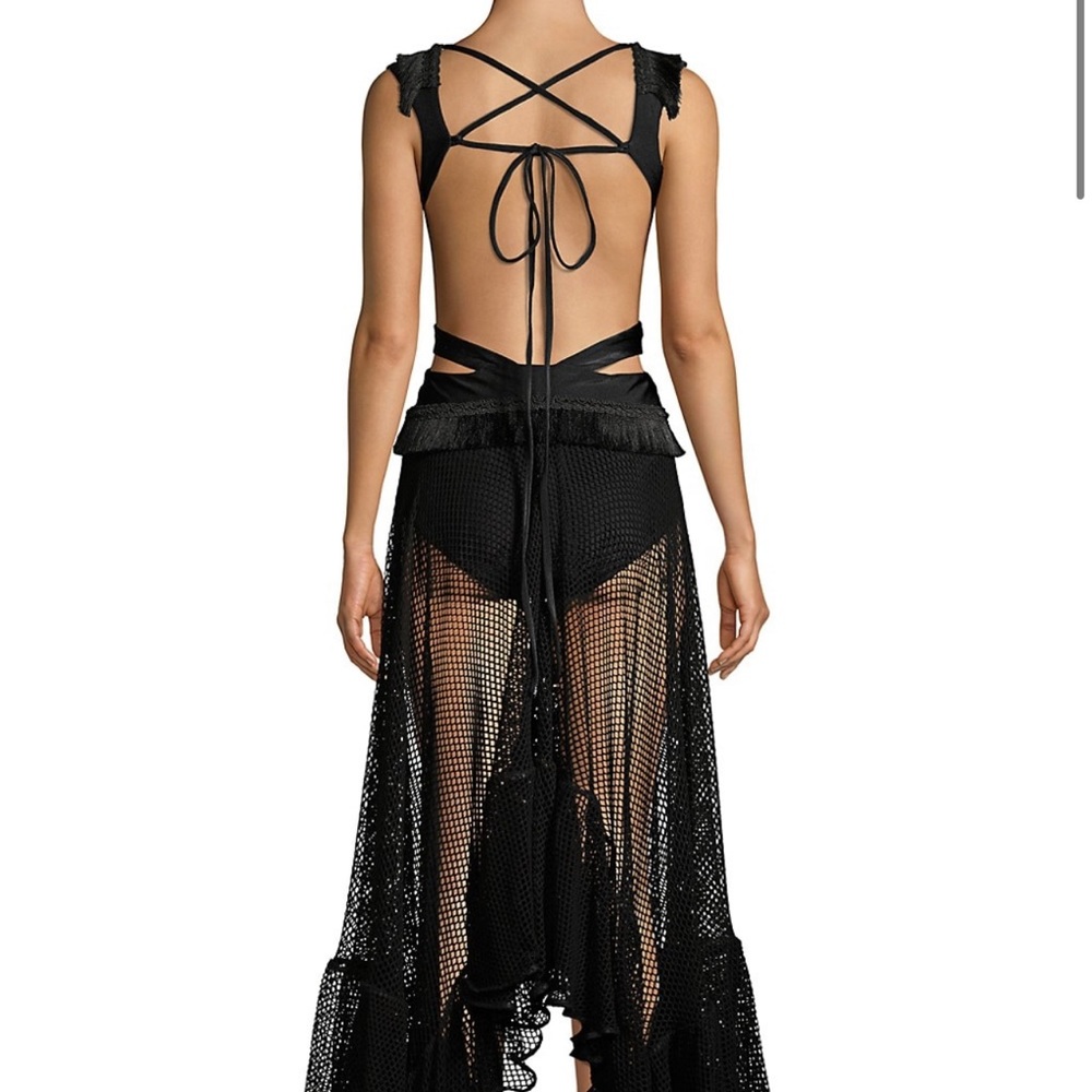 NWOT (tag separate) PATBO cutout maxi dress in black (worn only for picture).